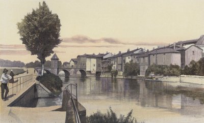 Bar-le-Duc, Notre-Dame-broen, på Ornain av French Photographer
