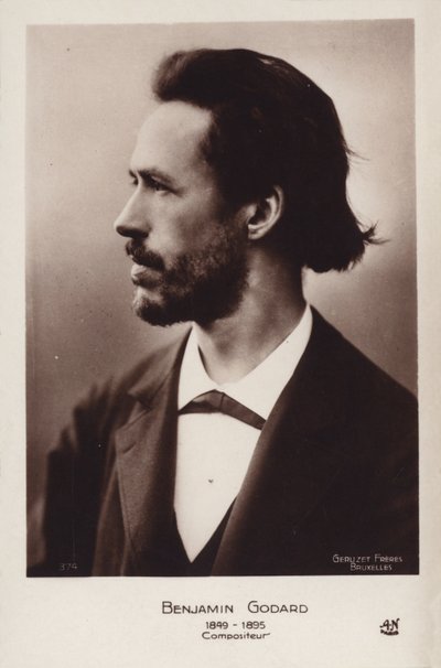 Benjamin Godard , fransk fiolinist og romantisk komponist (1849–1895) av French Photographer