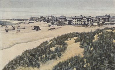 Berck-sur-Mer, Panorama av stranden av French Photographer