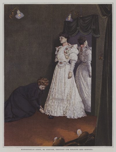 Berthe Cerny , fransk skuespillerinne (fargebilde) av French Photographer