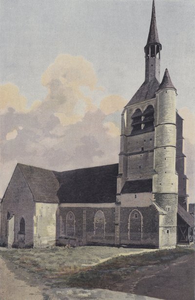 Berulles, kirke, ensemble N O av French Photographer