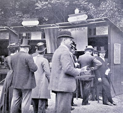 Tipping før hesteveddeløpet (1800-tallet). av French Photographer