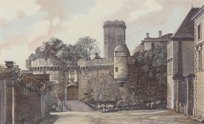 Bourdeilles, Chateau, Inngangssiden av French Photographer