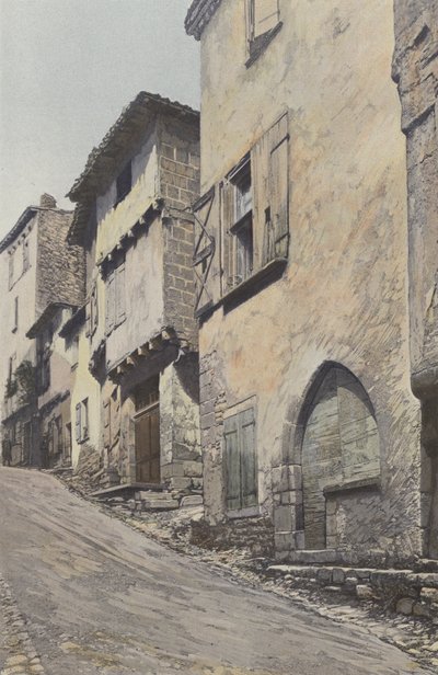 Bruniquel, Main Street av French Photographer