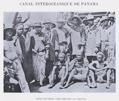 Canal Interoceanico De Panama (s/hvitt bilde) av French Photographer
