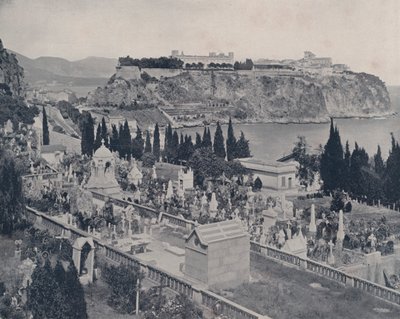 Kirkegård i Monaco (s/hvitt bilde) av French Photographer