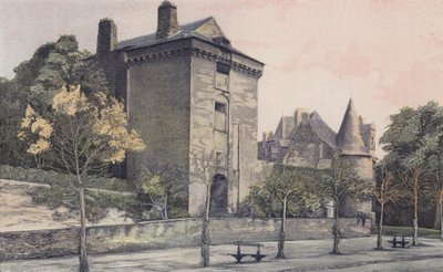 Chateaubriant, Square keep av det gamle Chateau og Tower of the new Chateau av French Photographer