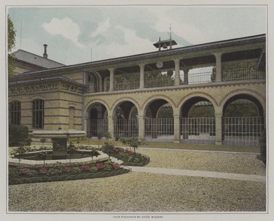 Gårdsplassen til Lycee Moliere, Paris (fargebilde) av French Photographer