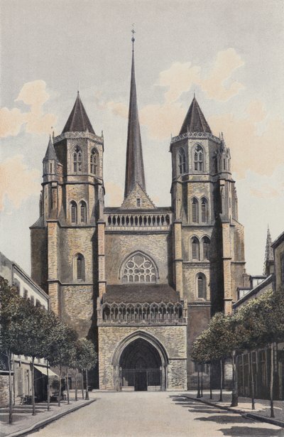 Dijon, Cathedrale Saint-Benign, Fasade O av French Photographer