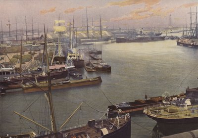 Dunkirk, utsikt over havnen av French Photographer