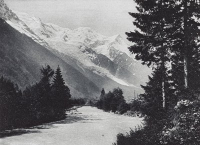 Environs de Chamonix (s/hvitt bilde) av French Photographer