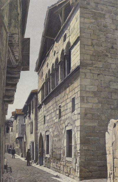 Figeac, hus fra 1200-tallet (Rue Hortabadial) av French Photographer