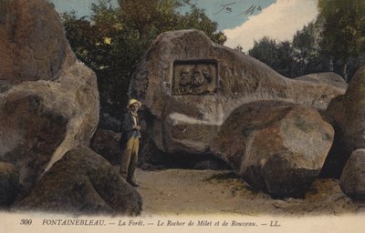 Fontainebleau, La Foret, The Rock Of Miletus og Rousseau av French Photographer