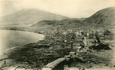Generell utsikt over Saint Pierre av French Photographer
