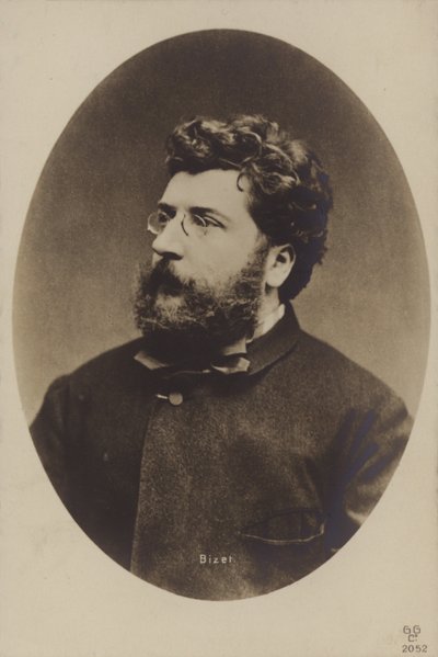 Georges Bizet , fransk komponist, hovedsakelig av operaer (1838-1875) av French Photographer