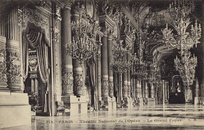 Den store foajeen til Theatre National de lOpera, Paris av French Photographer