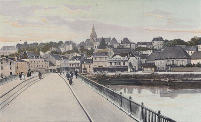 Gray, Vue generale, hentet fra bredden av Saone av French Photographer