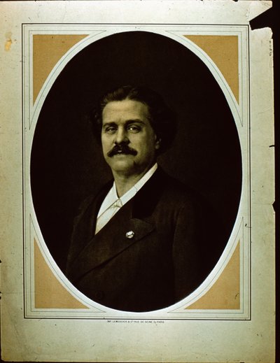 imp. Lemercier & Co. portrett av en mann (sepia-bilde) av French Photographer