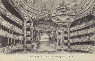 Interiør i Operaen, Paris av French Photographer