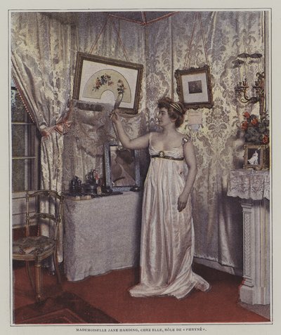 Jane Hading , fransk sceneskuespillerinne (fargebilde) av French Photographer