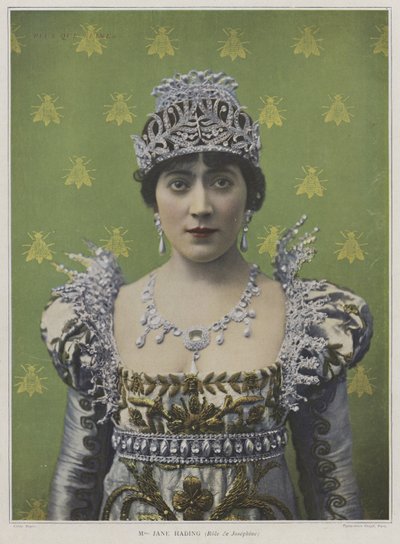 Jane Hading som Josephine i Plus que Reine (farget bilde) av French Photographer
