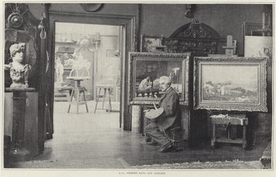 Jean-Leon Gerome i verkstedet sitt av French Photographer