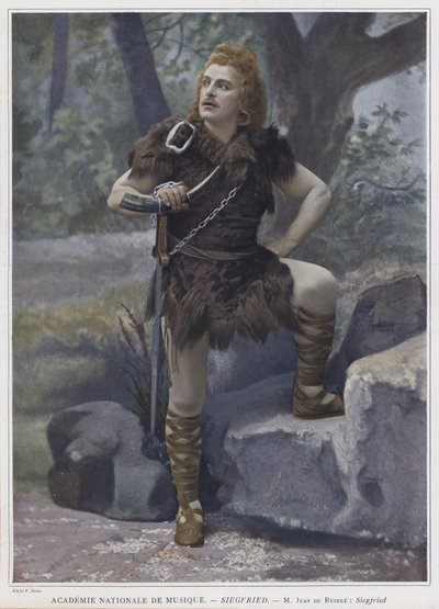 Jean de Reszke i tittelrollen i Siegfried (farget bilde) av French Photographer