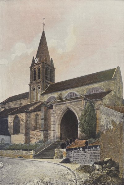 Jouy-le-Moutier, kirke av French Photographer