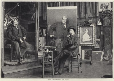 Jules Lefebvre i verkstedet sitt av French Photographer