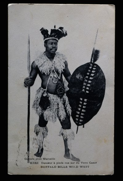 Kiki, danser som opptrådte barbeint på knust glass, Buffalo Bill (William Frederick Cody av French Photographer
