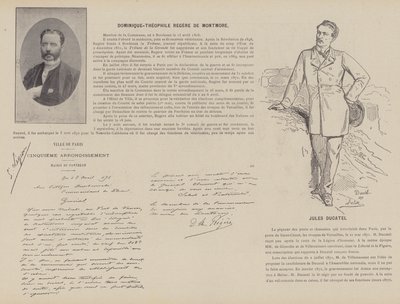 Paris-kommunen, Dominique-Theophile Regere De Montmore, Jules Ducatel (s/hv-bilde) av French Photographer