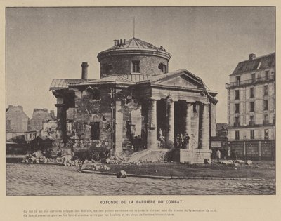 Paris-kommunen, Rotonde De La Barriere Du Combat (s/h-bilde) av French Photographer