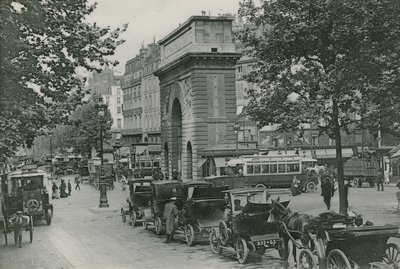 La Porte Saint-Martin, Saint-Martin-porten (fotogravyr) av French Photographer