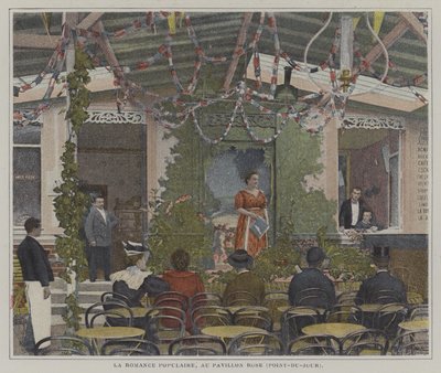 La Romance Populaire på Pavillon Rose, Point-du-Jour, Paris (fargebilde) av French Photographer