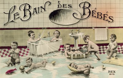 Babybadet av French Photographer