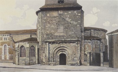 Le Mas-DAgenais, kirke, fasade S av French Photographer