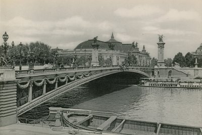 Pont Alexandre III et le Grand Palais, Alexandre Bridge og Great Palace (fotogravyr) av French Photographer