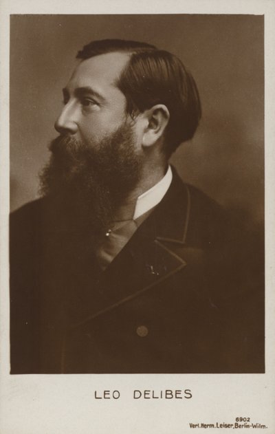 Leo Delibes , fransk komponist (1836-1891) av French Photographer