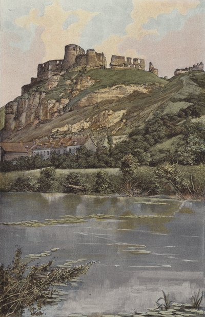 Les Andelys, Chateau Gaillard, kyst av elven av French Photographer