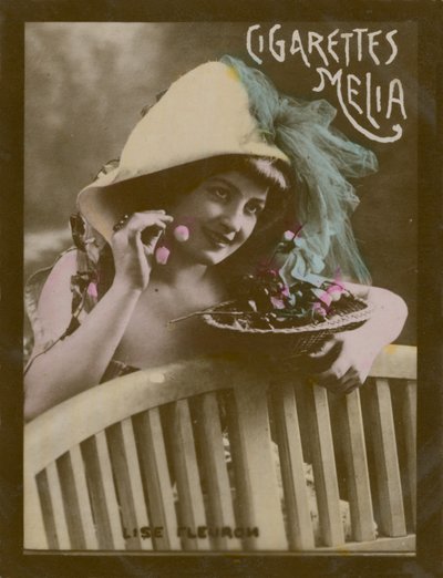 Lise Fleuron, jente med kirsebær av French Photographer