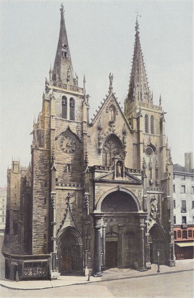 Lyon, St-Nizier kirke, Fasade O av French Photographer