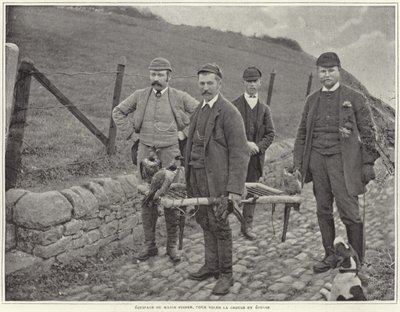 Major Fisher jakter ryper i Skottland av French Photographer
