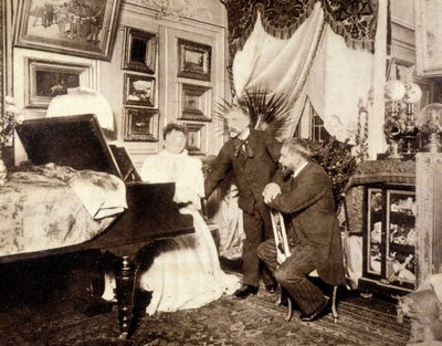 Mallarme og Manet - fotografering av French Photographer