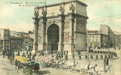Marseille, Triumfbuen i Porte Daix av French Photographer