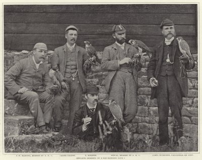 Medlemmer av Old Hawking Club av French Photographer