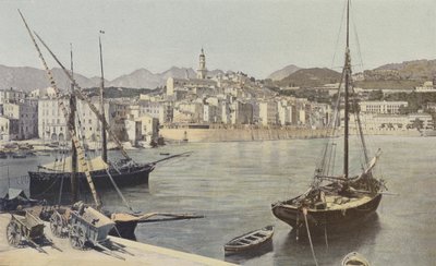 Menton, havn og gamlebyen av French Photographer