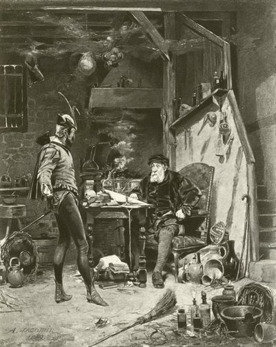 Mephistopheles og Faust (gravyr) av French Photographer