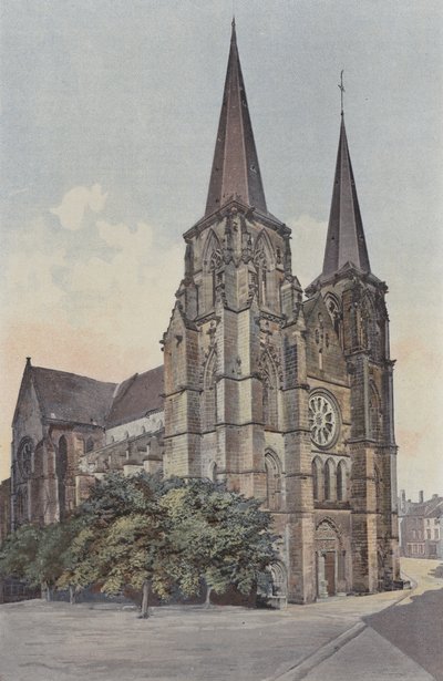 Mezieres, kirke, ensemble N O av French Photographer