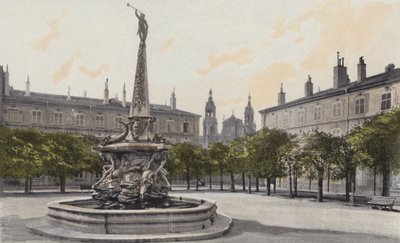 Nancy, Fontaine og Place dAlliance av French Photographer