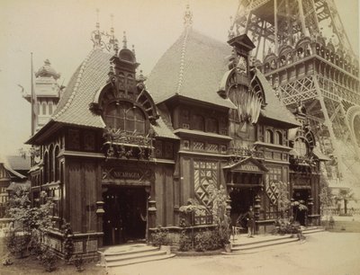Nicaraguansk paviljong på Paris-utstillingen i 1889 (bilde) av French Photographer